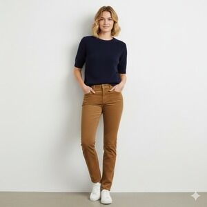 Talbots High Waist Jegging Ankle Corduroy Women's Brown Pants - Size 4